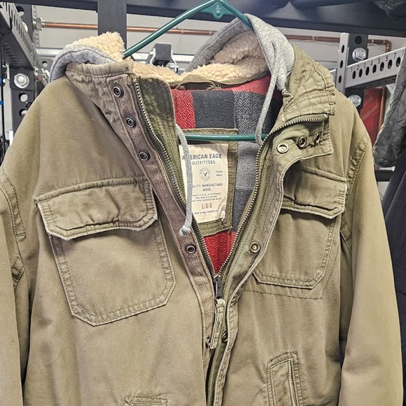 American Eagle Parka Jacket with Hood - Picture 1 of 2